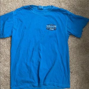 blue beach t-shirt